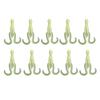 10Pcs 11CM/4.2G Luminous Soft Octopus Bait Colorful TPE Glow-in-the-dark Realistic Bionic Artificial Squid Lure Saltwater Freshwater Trolling