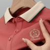 Men's 2024 Summer Light Luxury Polo Shirt - Short-Sleeved, Lapel, Trendy Business Casual T-Shirt