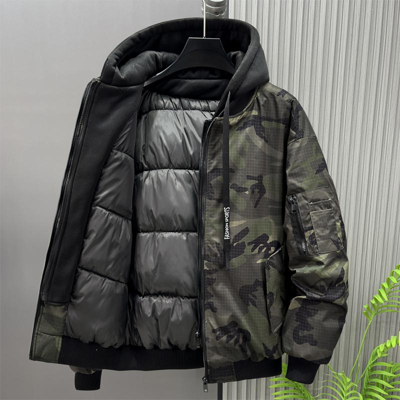 Übergröße 5XL-11XL Mode Winter Herrenmantel Kapuze Lässig Locker Dick Warm Übergroß Oberbekleidung Herrenjacken