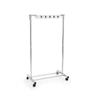 Mobile Stainless Steel Mop and Broom Organizer