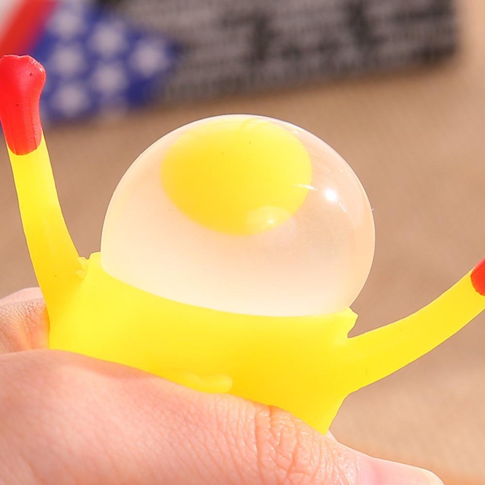 6/12/20Pcs Funny Squeeze Laying Egg Chicken Keychains, Novelty Squishy Surprise Keyring For Wedding Favors Party Guests Gifts