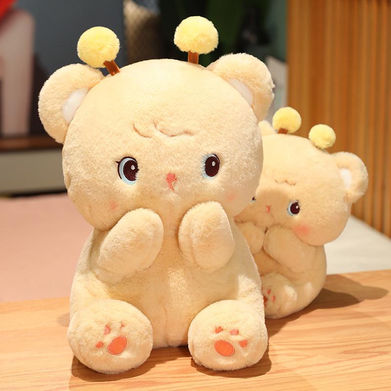 Creative Funny Doll Bee Bear Plush Toy Stuffed Soft Bear with Wing Animal Toys Kawaii Birthday Gift