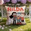 Cartoon H-Hilda Cushion Cover Home & Car Dual-Scene Pillow Cover: Reversible for Premium Comfort