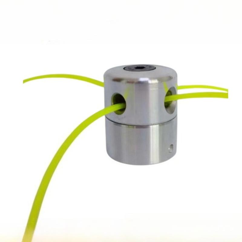 Universal Aluminum Lawn Trimming Head with 4-wire Brush Cutting Threaded Nylon Lawn Cutting Wire Head Grass Cutting Grass Cuttin