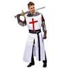 Halloween Adult Men's European Medieval Crusader Knight Jazz Costume, Big Male Samurai Stage Costume