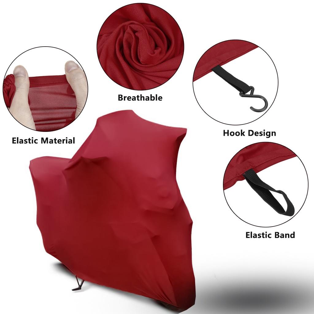 Universal Motorcycle Cover Sunshade Anti-UV Protector Elastic Fabric Motorbike Scooter Cover Dust-proof Covers