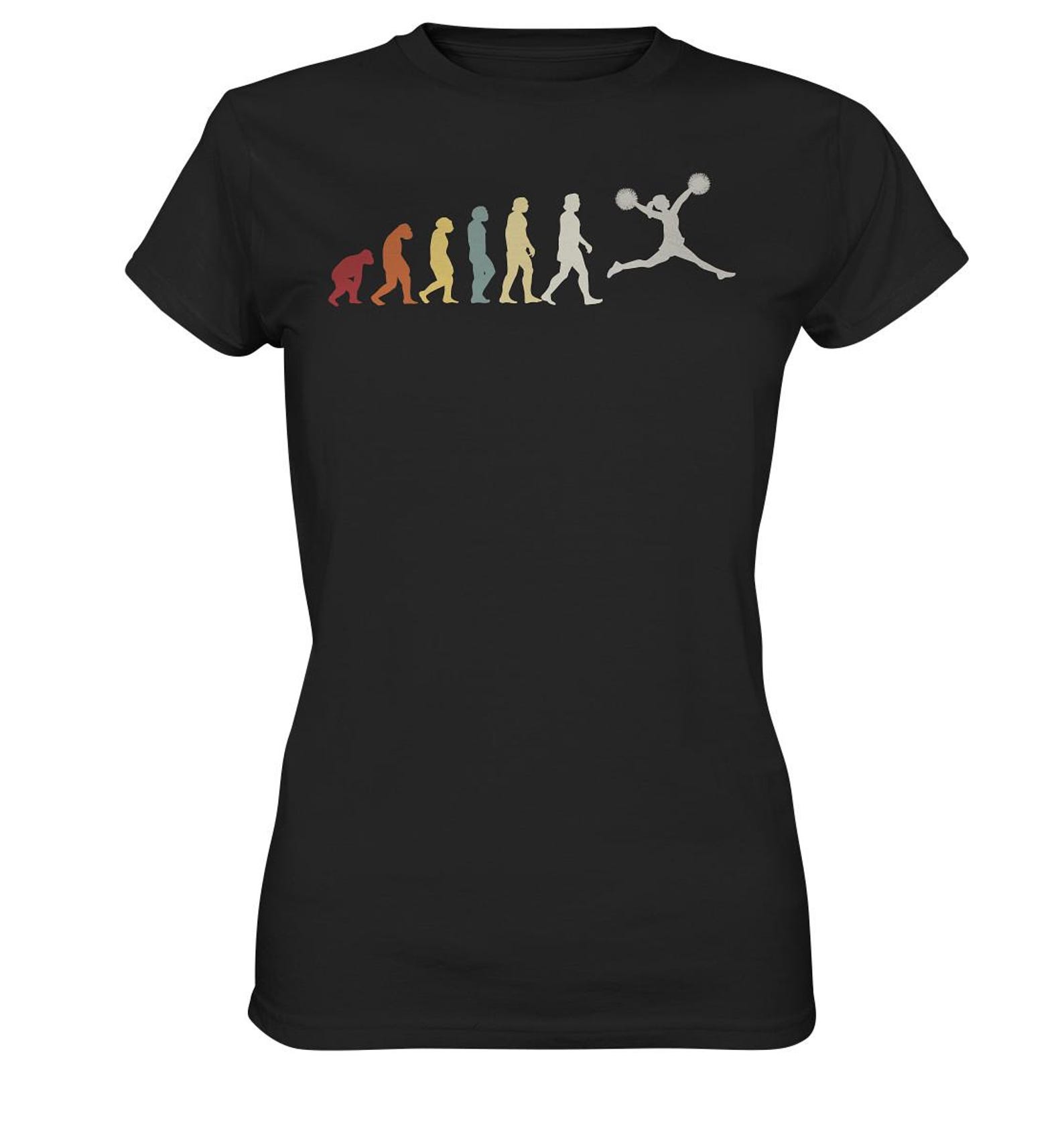 Cheerleading T-Shirt Cheerleader Evolution - Ladies Premium Shirt S