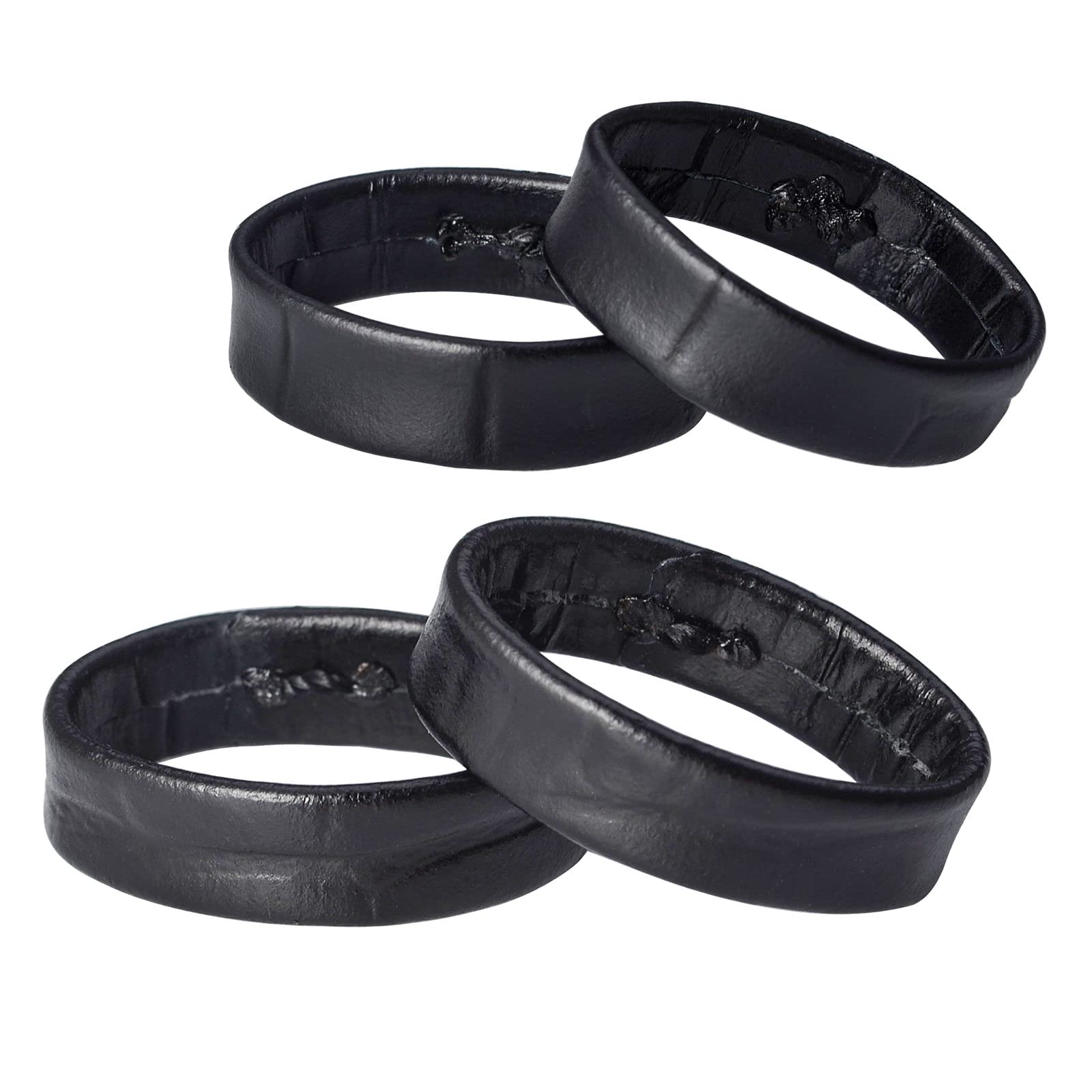 

WOCCI Петли для ремешка часов для кожаных ремешков 22 мм, 4 шт., Черные, чёрный