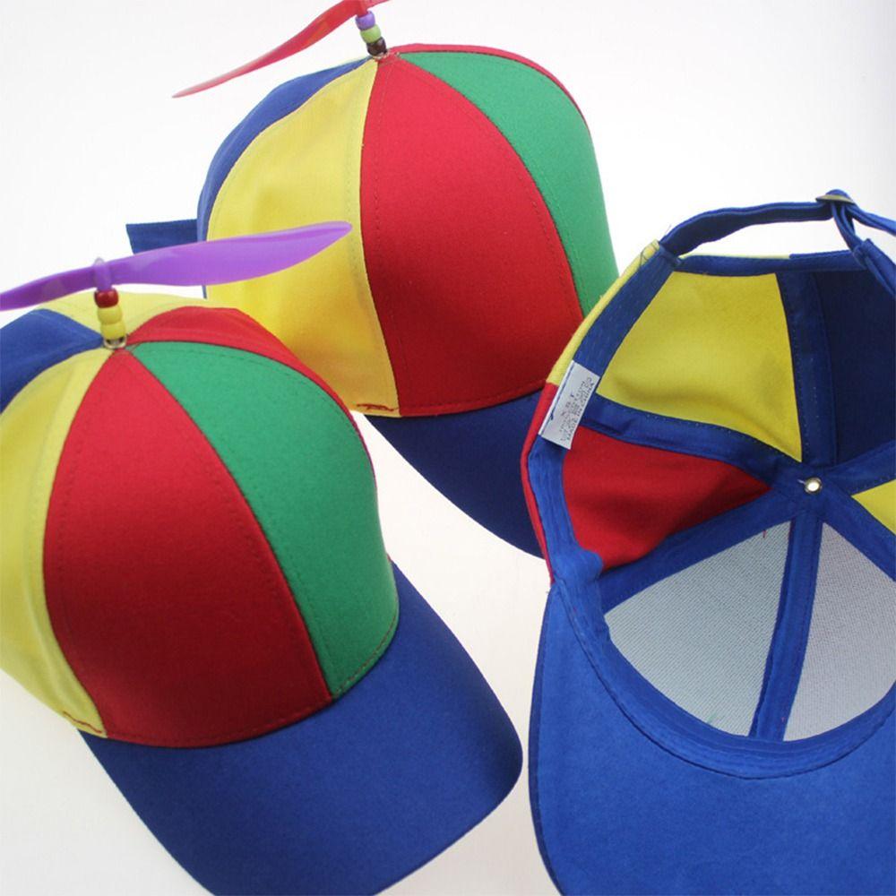 Funny Baseball Cap Rainbow Sun Cap Casual Snapback Hat Kids Boys Girls