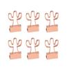6Pcs Metal Paper Clips Cute Animal Shape Binder Clamps for School Office Colorful Document Photo Holders
