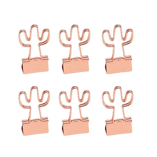 6Pcs Metal Paper Clips Cute Animal Shape Binder Clamps for School Office Colorful Document Photo Holders