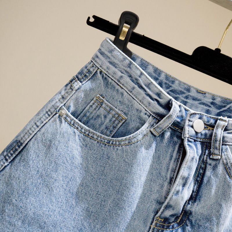 Women's A-Line High-Waisted Rolled Denim Shorts - 2020 Summer Collection