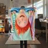 Manta de Franela de Pippi Calzaslargas, Alta calidad Cómoda para Todas las Estaciones, Decoración del Hogar, Calidez y Comodidad
