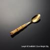 Qianxing Golden Bamboo Handle Stainless Steel Teaspoon Set