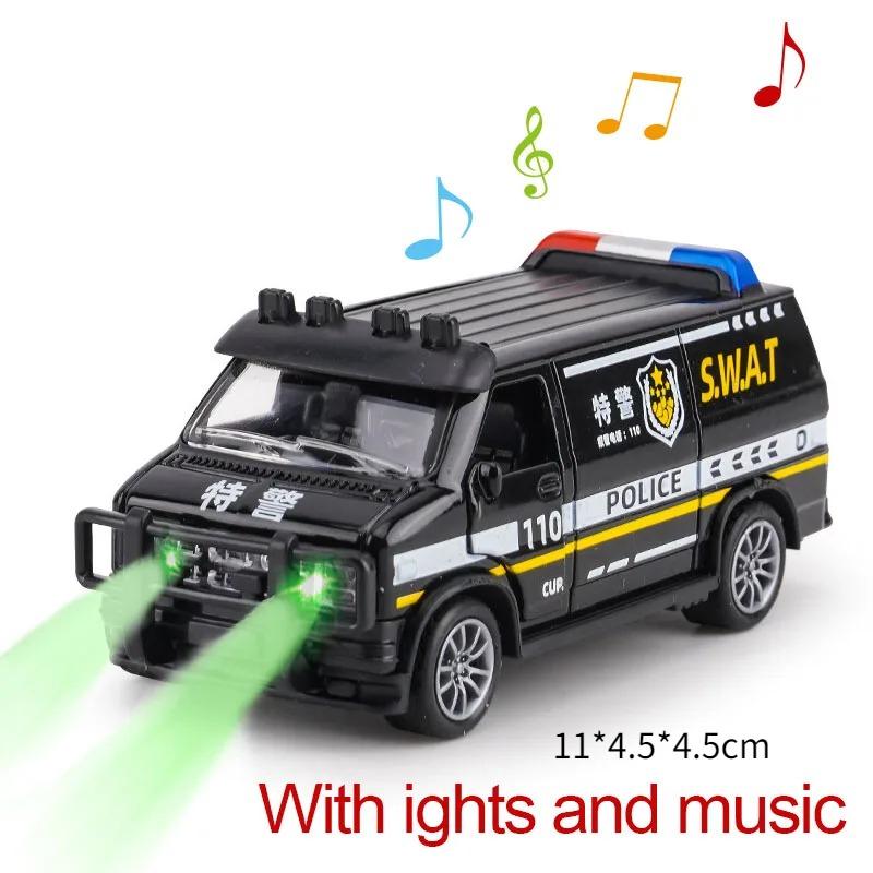 

1:32 Spray Fire Truck Model Water Spray Ladder Trucks Toy Car Sound Light Pull Back Doors Opened Vehicle Collection Boys Gift