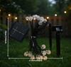 Solar LED Fairy Lights IP65 Waterproof 8 Lighting Modes Crystal Globe Design String Lights