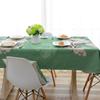 Green White Flowers Print Decorative Table Cloth Cotton Linen Fresh Tablecloth Dining Table Cover For Kitchen Home Room Decor