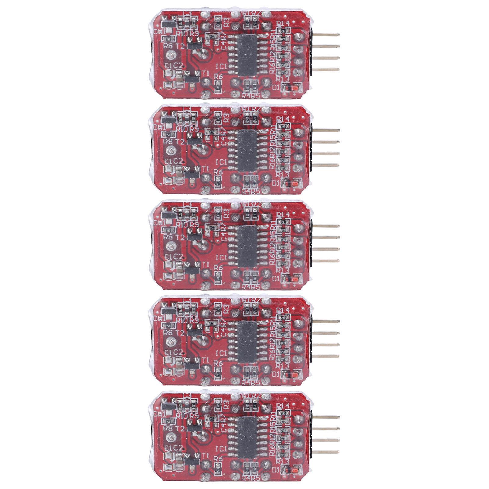 

5 Pcs Lithium Battery Low Voltage Alarm Sound Light Warning Real Time Detection Battery Voltage Buzzer Alarm for 2S 3S