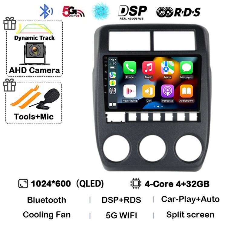 Android 14 Wireless Carplay+Auto WIFI+4G Car Radio For LADA NIVA 2022 Multimedia Stereo Video Player GPS Navigation 360 Camera