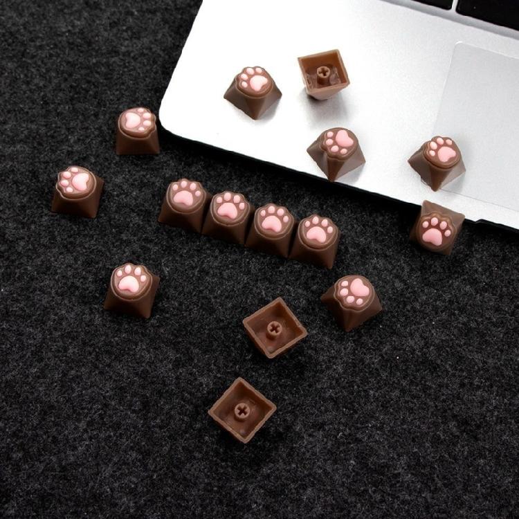 Color Resin Kitten Keycap for Mechanical Keyboards Perfectly Gift for Gamers and Keyboards Customizers