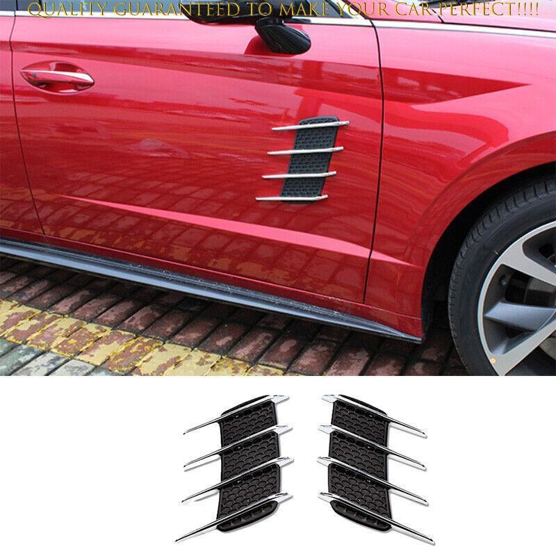 For Hyundai Sonata 2020 2021-2025 Chrome Front Side Vent Fender Cover Trim 2PCS