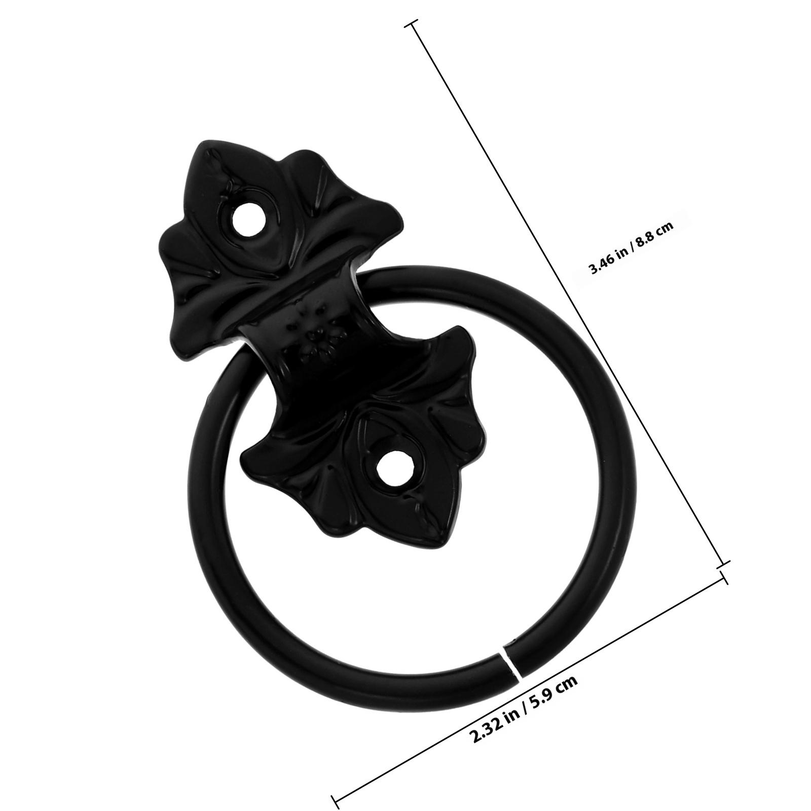 

2Pcs Vintage Drawer Pulls Cabinet Handles Classic Design Durable Zinc Alloy Furniture Hardware Easy Install чёрный