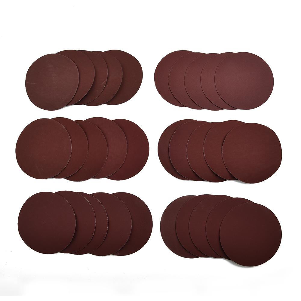 30pcs Sander Pads 4 Inch 100mm with Variety of Grits 320 400 600 800 1000 1500 for Different Sanding Applications