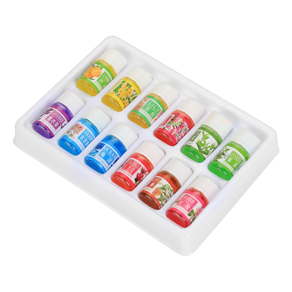 12 Bottles 3ml Fragrant Plant Water Soluble Essential Oil