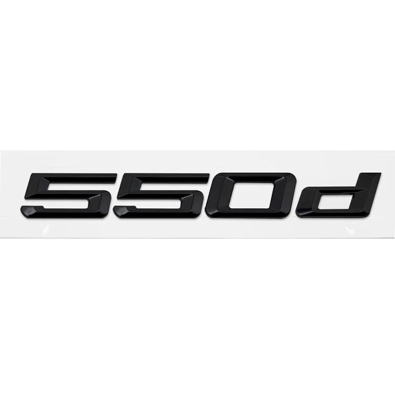 ABS Car Rear Trunk Letters Logo Badge Emblem Sticker For BMW 5 Series 520d 525d 528d 530d 535d 540d 550d E39 E60 E61 F10 F11 G30