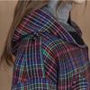 Maxza Multi Check Hood Half Handmade Coat Cc10hc305on