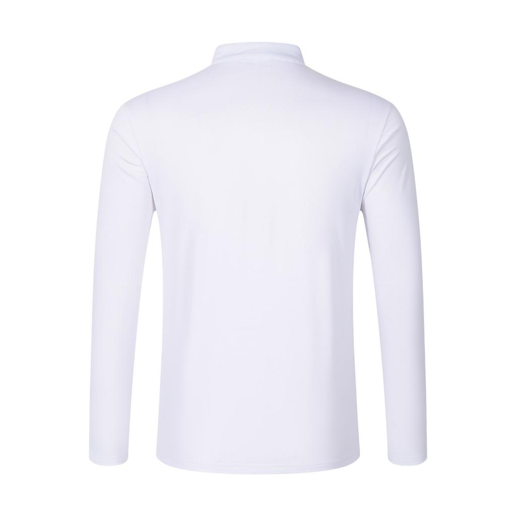 Pánská jarní a podzimní pánská košile se stojáčkem, ležérní sportovní košile s dlouhým rukávem Henley