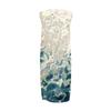 Women's Fashion Casual Sleeveless Round Neck Floral Elegant Temperament Dress
