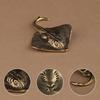 Creative Crafts Home Decoration Brass Devil Fish Small Accessories Ocean Manta Ray Animal Tea Pet Desk Decor Copper Figurines