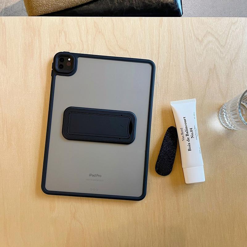 Translucent Integrated Stand Case for Apple iPad Air - Acrylic Creative Waterproof Shockproof Wear-resistant Cover for iPad Air/iPad mini/iPad Pro