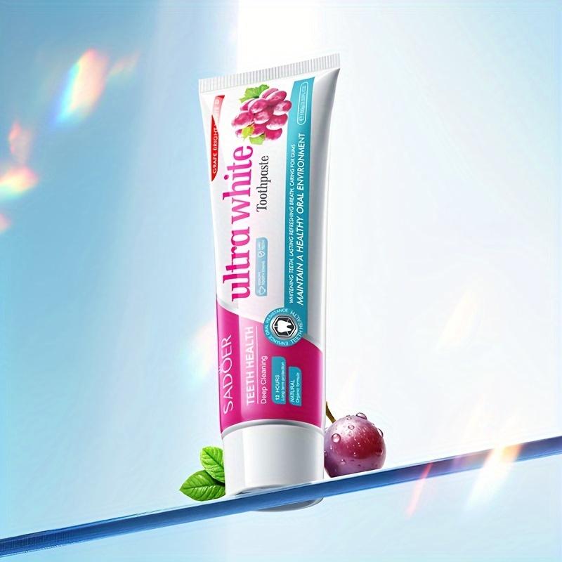 100gGrape Whitening Toothpaste, Fresh Breath, Clean The Mouth,Remove Tooth Dirt By Brushing Teeth,Brighten Teeth and Care for Gums Portuguese Ointment