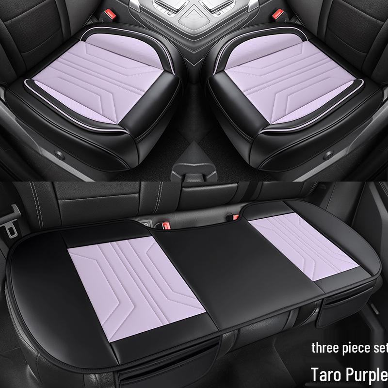 Universal All-Season Leather Car Seat Cushion for SUVs, Off-Road, Sedans, and Trucks