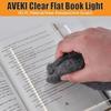 Rechargeable Reading Lamp 3 Color Modes Timer Function LED Book Light Dimmable Clear LED Panel Book Light Reading At Night