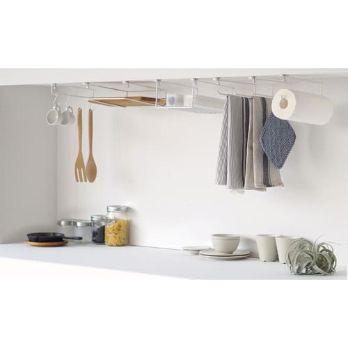 HEIAN SHINDO SPLUCE Hanging Shelf Towel Hanger, White, Weight Capacity: 0.1kg per Hanger x 3, SPH-2, Heian Shindo Kogyo