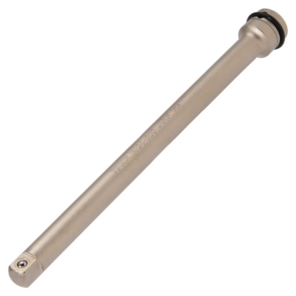TONE Impact Extension Bar (Ball Type), NE34-200, 9.5mm (3/8") Drive, 200mm Total Length