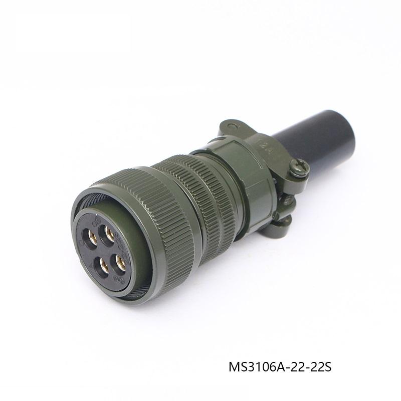MS3106A 22-22S MS3102A 22-22P Aviation Plug Servo Motor Connector MS5015 4-core 4 Pin US Military Standard MS3100A MS3101A
