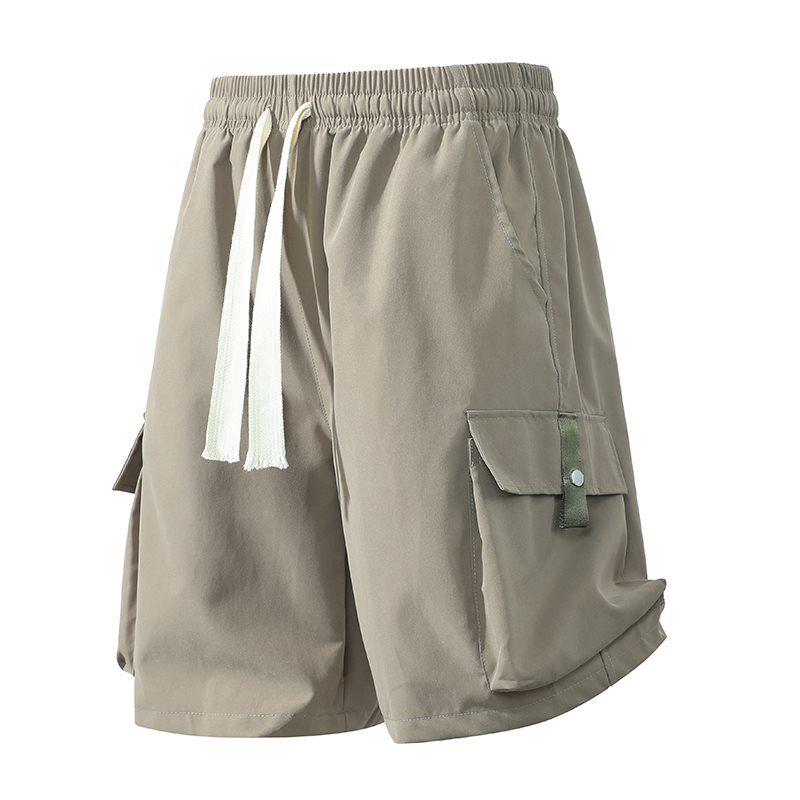 Men's Summer American Style Quick-Dry Outdoor Workwear Shorts with Large Pockets