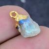 Natural Labradorite Rough 925 Sterling Silver Jewelry Pendant 0.59" K8D73
