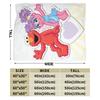 Sesame Street Cartoon Fleece Throw Blanket Elmo Abby Blankets for Home Office Warm Bedding Throws