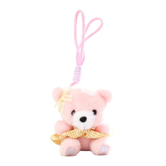 Cute Dress Up Bear Stuffed Bear Pendant Plush Keychain Small for Bag Backpack