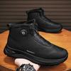 Mens Snow Boots Waterproof Hunting Boots Hiking Shoes for Mountain Trekking Fleece Lining for Warmth Shoes Thick Soled Men Shoes