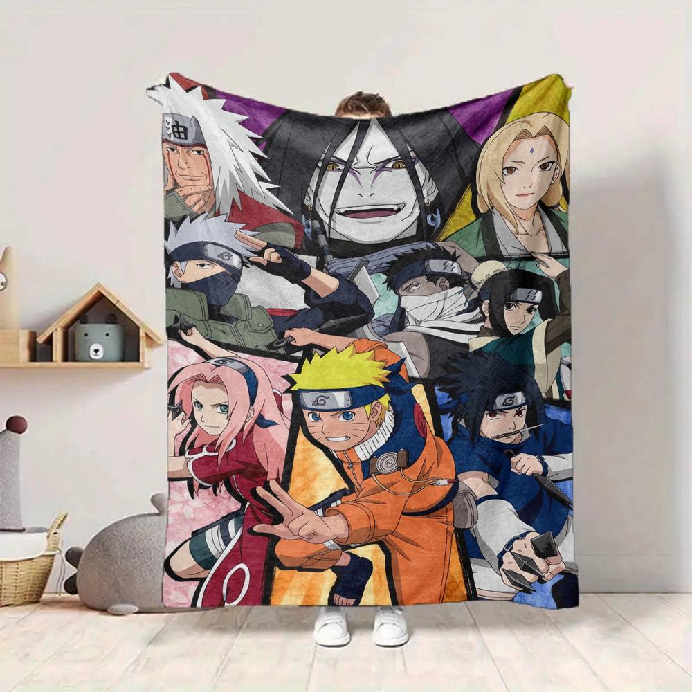 1Pc Naruto Legacy Heroes Blanket Soft And Comfortable Casual Warm Camping Travel Christmas Halloween Xmas Gift M92813