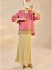 Elegant Chinese National Style Women's Spring Embroidered Top and Skirt Set