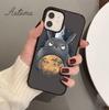 Japan Anime Cartoon Totoro Phone Case for iPhone 11 12 13 14 Pro Max Mini XR XS SE 2020 6S 7 8 Plus Samsung Galaxy S21 S22 Cover