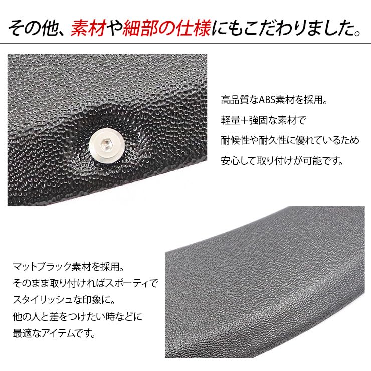 Wide Fenders for Toyota Every with Dummy ABS Light Custom Exterior Parts DA17V/W, Inspection-compliant, Screws, Material, Black, Accessories,