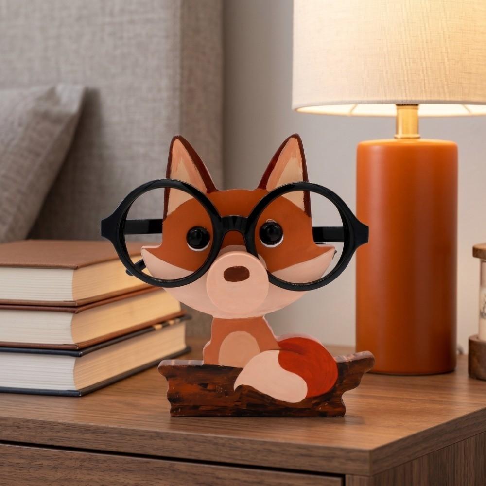 Vier optionale Tiergravur-Designs Holz-Tier-förmiger Brillenhalter